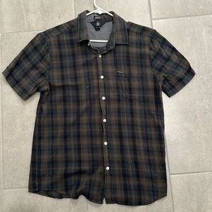Volcano Flannel Short Sleeve T-Shirt